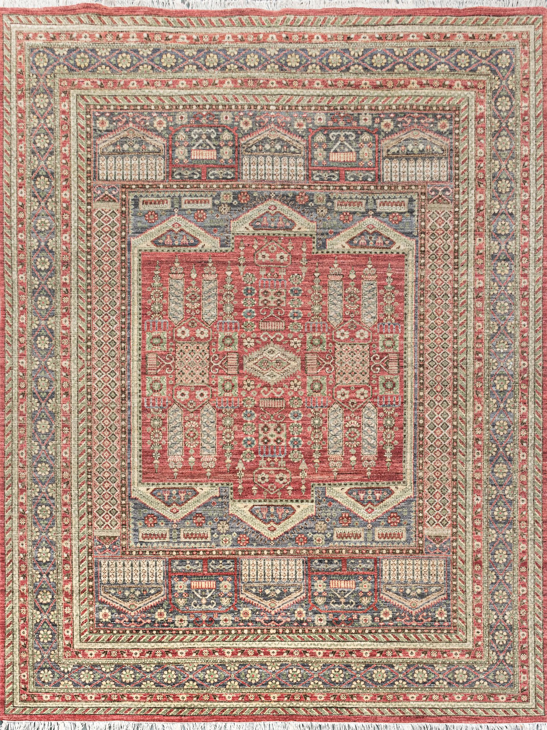 RE 3001 RED — Traditional rug