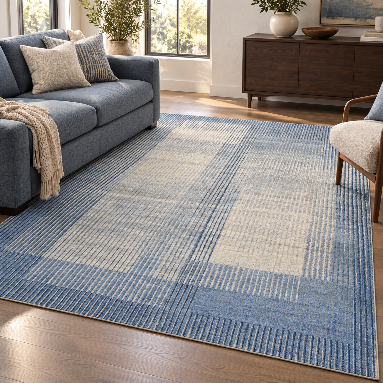 Glacier Lines — Glam Collection rug